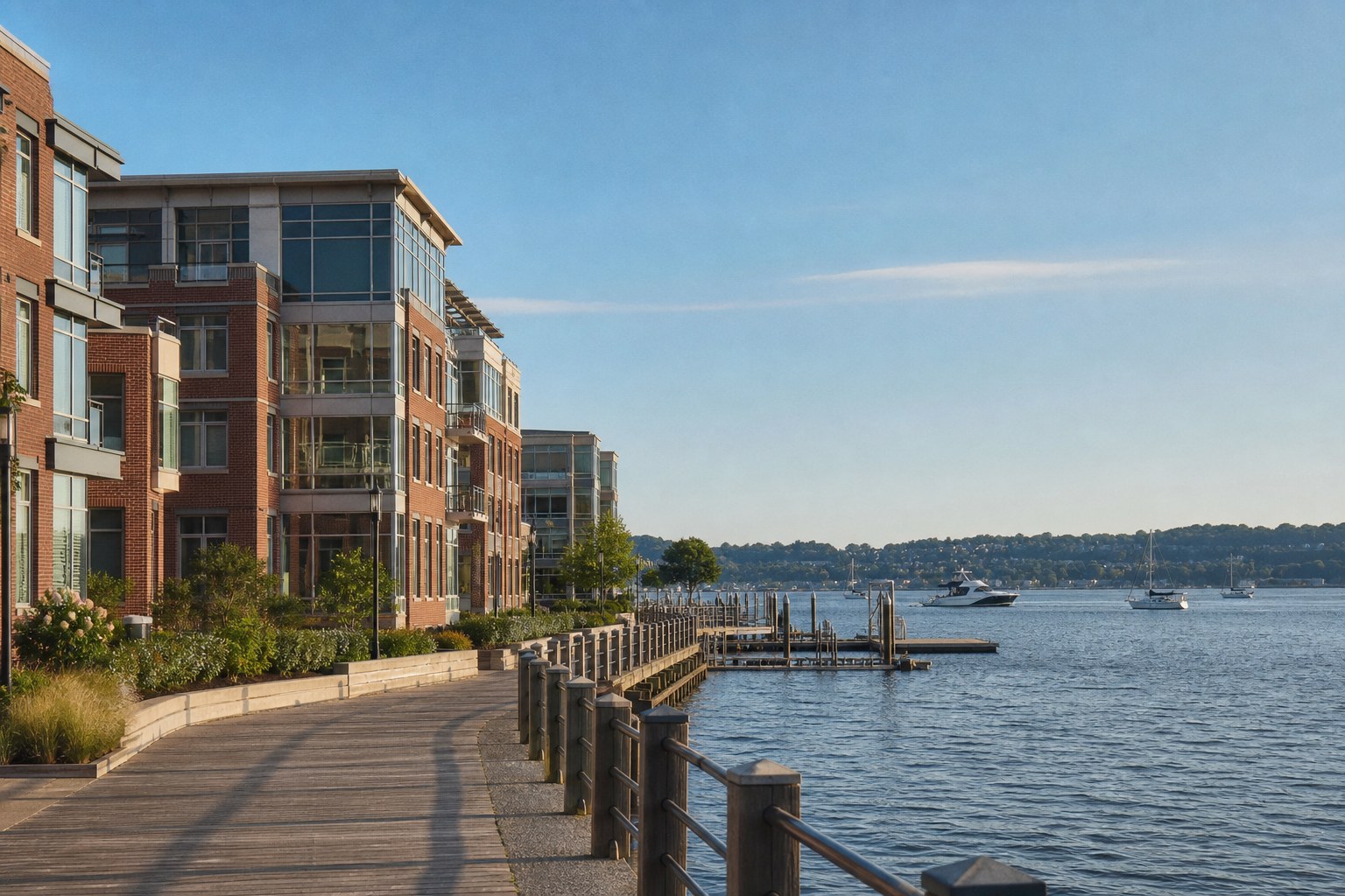 Waterfront residences on the New Jersey Gold Coast